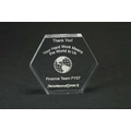 Acrylic Hexagon Award - Blank (5"x3/4")